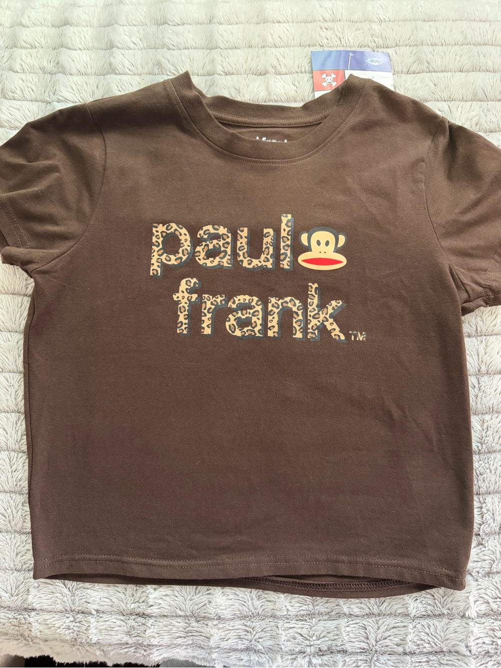 Paul Frank Brown Short-Sleeve Tee with Leopard Logo